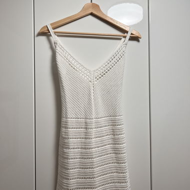 Robe en maille blanche