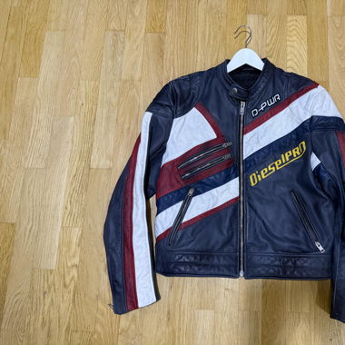 Diesel Power Leather Biker's Jacket - Size L