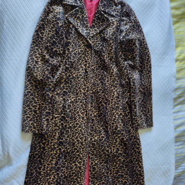 Leopard print mantel
