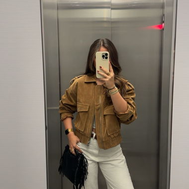 Camel Suede Jacket