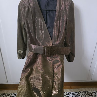 Zara Metallic Blazer Dress