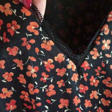 Black Floral Dress Mango
