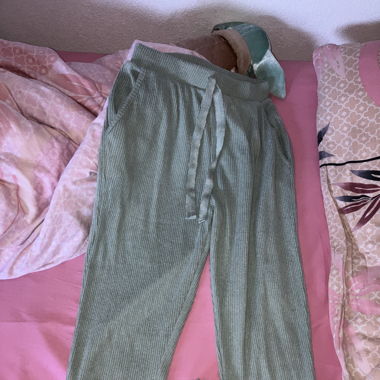 Warm green pants