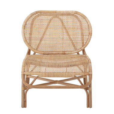Chaise lounge nature rotin