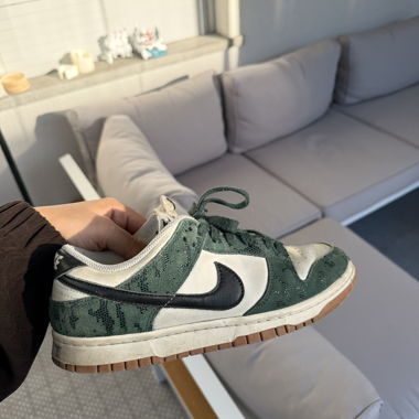 Nike Dunk velours vert taille 39