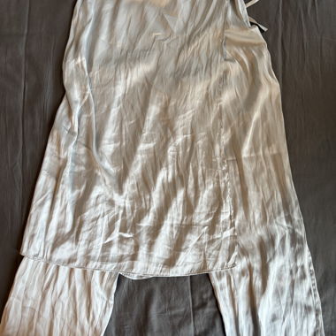 Set pantaloni Zara in raso con cintura