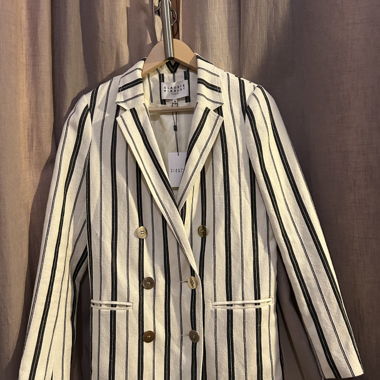 Blazer rigato nero/bianco Claudie Pierlot