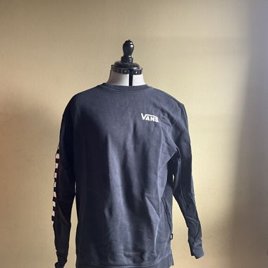 Felpa nera Vans con logo