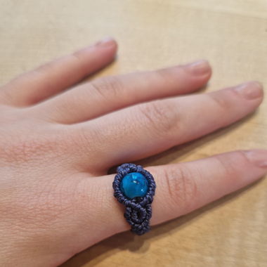 Anello Vintage Boho in Macramè