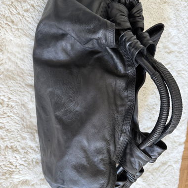Sac cabas en cuir noir Loewe (nappa air)