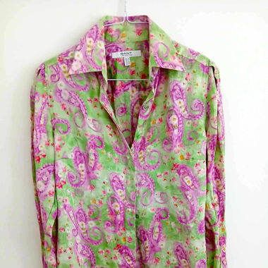 Vintage GANT Silk Women Blouse Size S