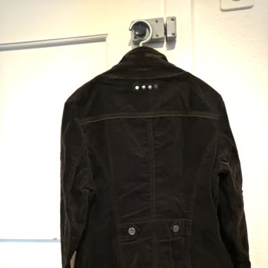 Leichte Baumwolljacke dunkelbraun