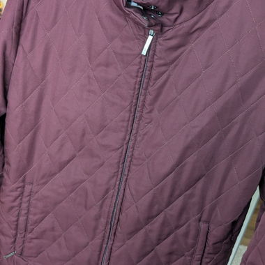 Veste matelassée vintage Burberry bordeaux
