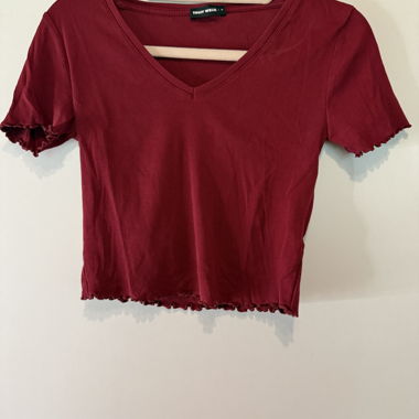 Rotes Cropped T-Shirt