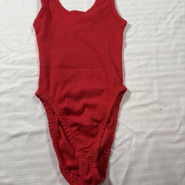 Body rosso coste – spalline larghe