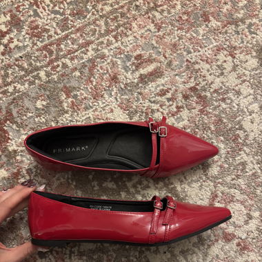 red kitten ballerinas