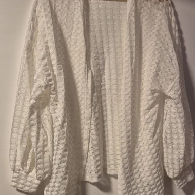 White Crochet Cardigan