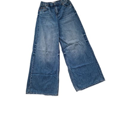 Pantaloni in denim a gamba larga