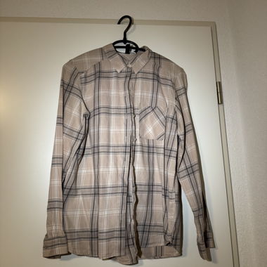 H&M kariertes Hemd beige XS