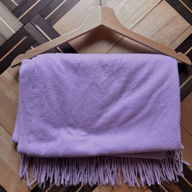 Sciarpa in cashmere lilla