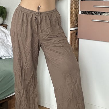 Pantaloni larghi in tessuto
