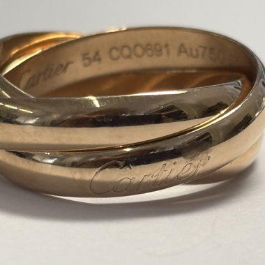 Cartier Trinity ring in 18K gold size 54