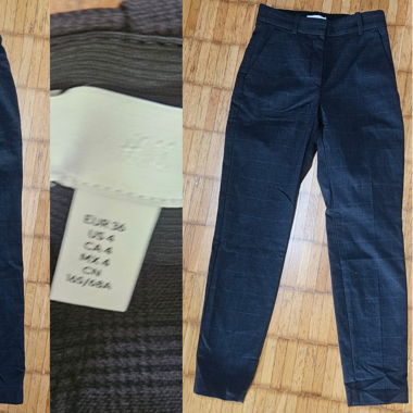 Pantaloni in tessuto blu scuro