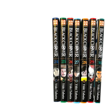 Lot mangas Black Clover tomes 24 à 30