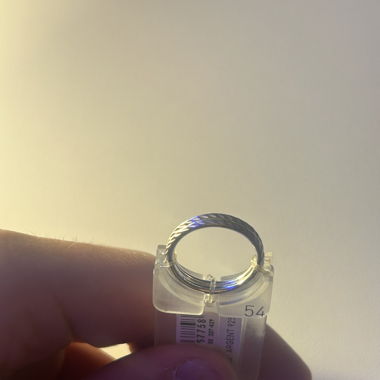Gedrehter Ring aus 925er Silber – Grösse 54