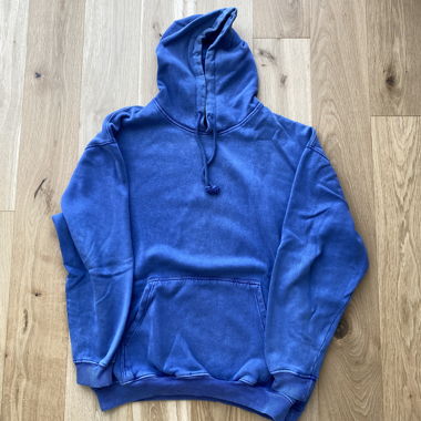 Sweat à capuche bleu