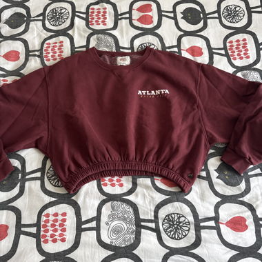 Felpa corta bordeaux