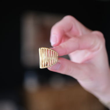 Anello, placcato in vero oro