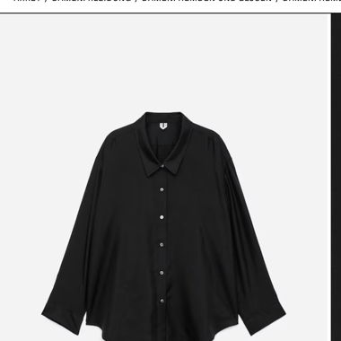 Blusa in seta nera ARKET NUOVA