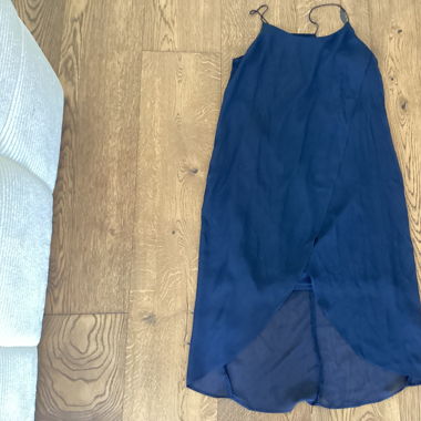Navy flowy summer dress