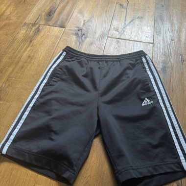 Adidas black sports shorts