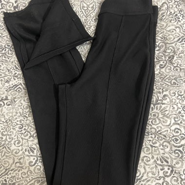 Black elephant bell-bottom trousers 