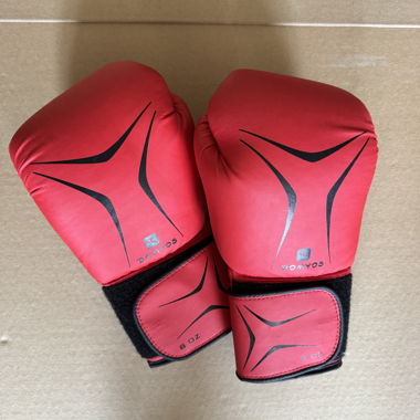 Gants de boxe domyos rouges - taille 8