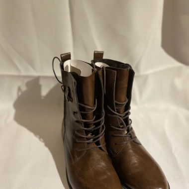 vegan leather brown boots - braune Stiefeletten