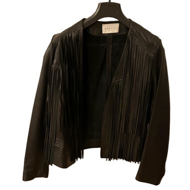 Blouson en cuir Sandro