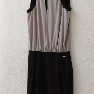 Elegant Two-Tone Dress