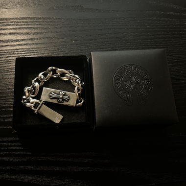 Silver chain bracelet