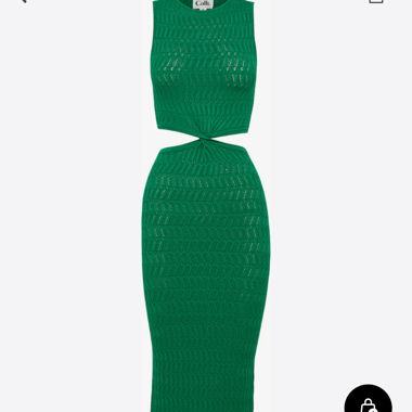 Robe en maille verte