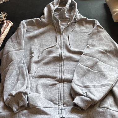 Grey Zip Hoodie