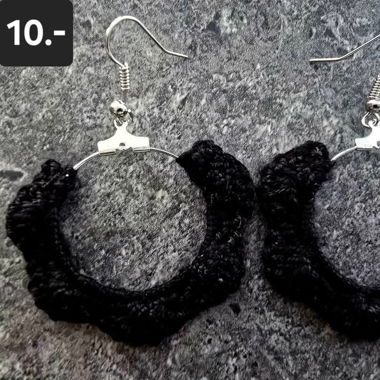 Boucles d'oreilles en crochet - fait main 