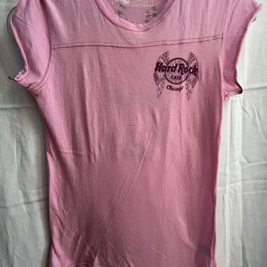 T-shirt rose Hard Rock Cafe Chicago