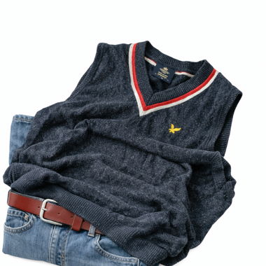 Lyle und Scott Wollweste mit V-Ausschnitt