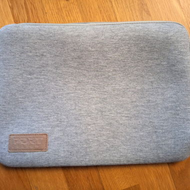 Grey laptop case