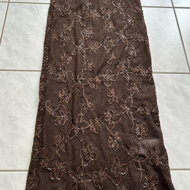 Brown Sequin Skirt