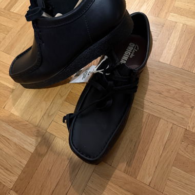 Black Clarks Originals Derby shoes