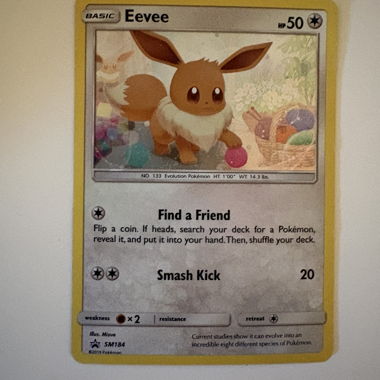 Eevee SM184 Sun & Moon Cosmos Holo Black